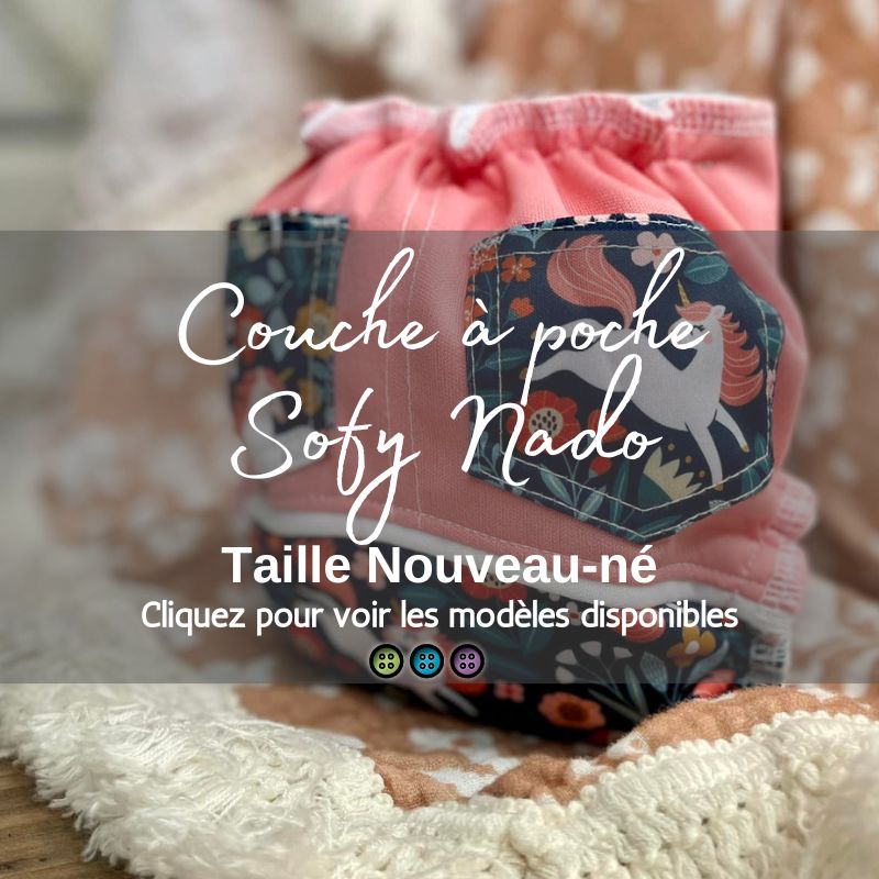 Couche à poche SofyNado - Nouveau-né - Fiche réservée