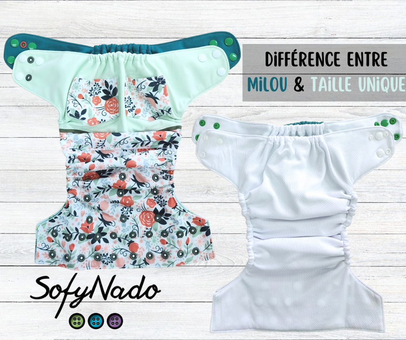 Couche à poche SofyNado - Milou - Couche artisanale