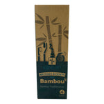 MINIHIP - Ensemble de 4 brosses à dents en bambou et charbon