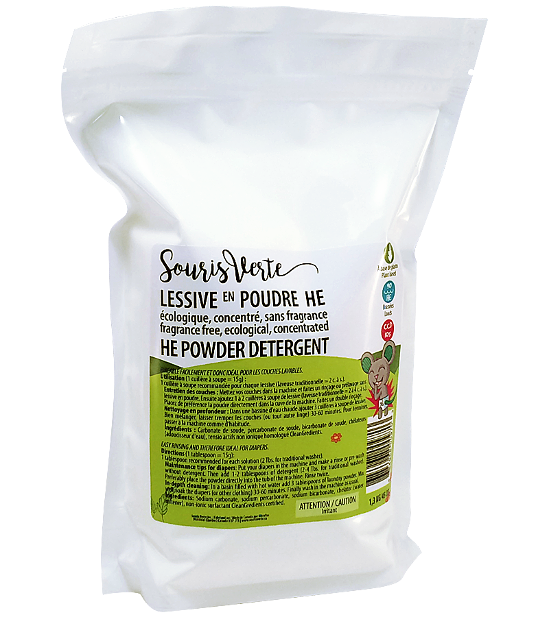 Lessive en poudre HE La Souris Verte (sans fragrance)