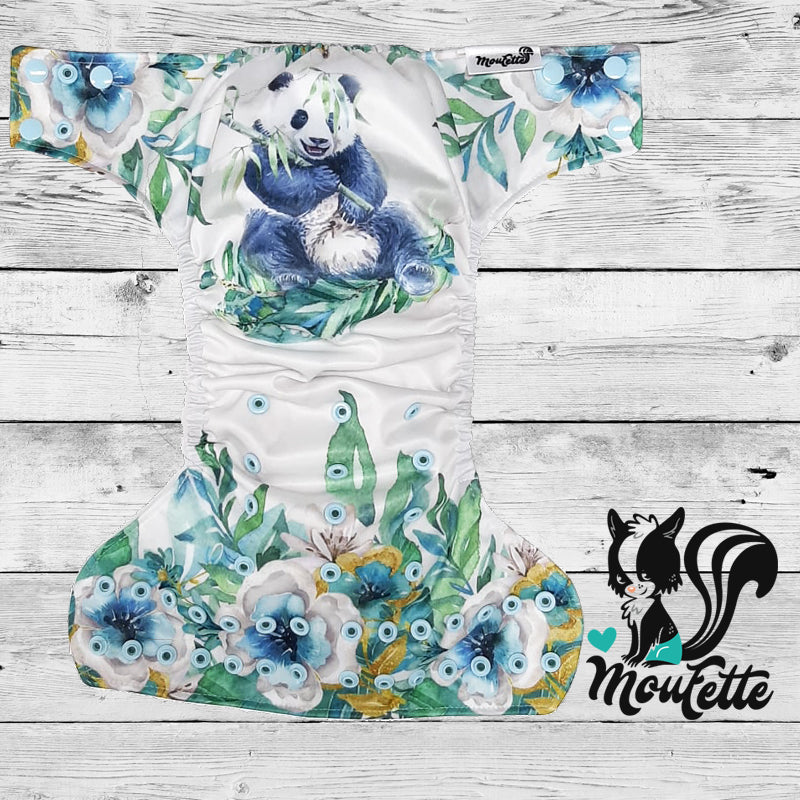 Confections Moufette - Couche à poche - Nouveau-né 4-13 lbs /  PANDA