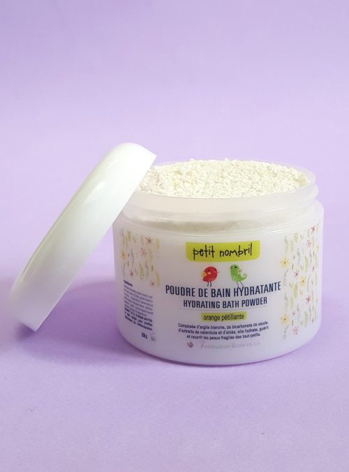 Poudre de bain hydratante