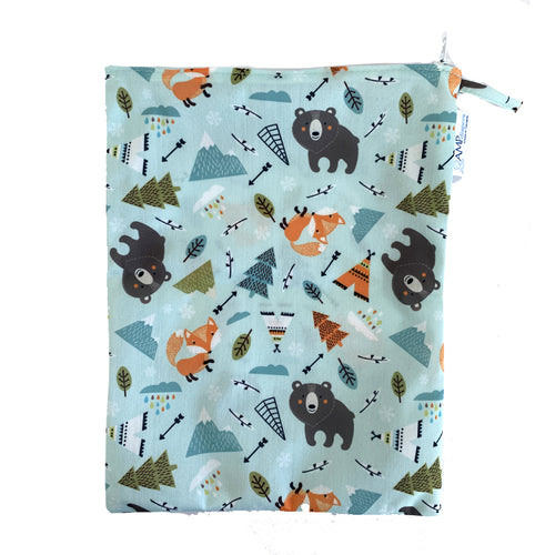 Sac imperméable 8poX11po (wetbag) - RENARD ET OURS