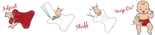 AMP - Couche à poche - Taille unique 6-38 lbs / Noisette en nature