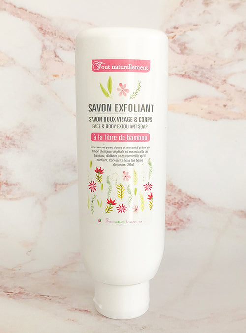 Savon exfoliant visage et corps