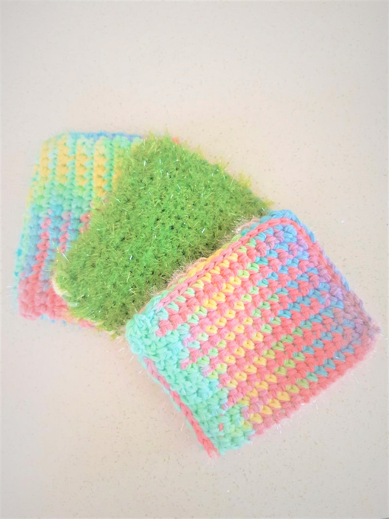 Tampon à récurer 2-en-1